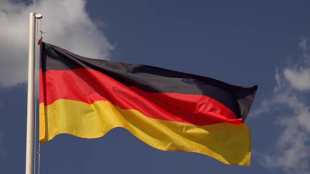 德国国旗，4K。视频下载