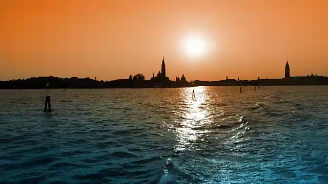 威尼斯在日落时分视频素材