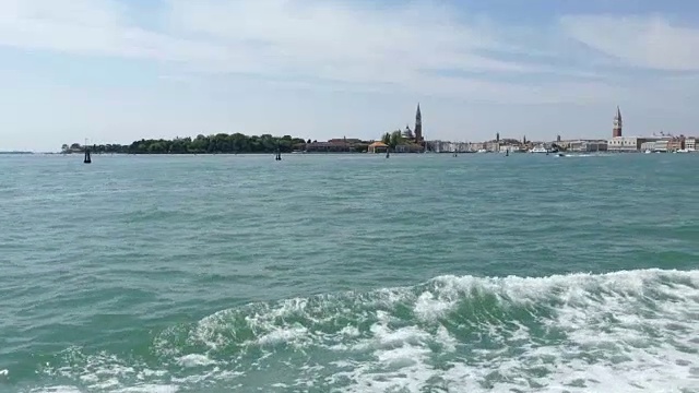 航行到意大利威尼斯视频素材
