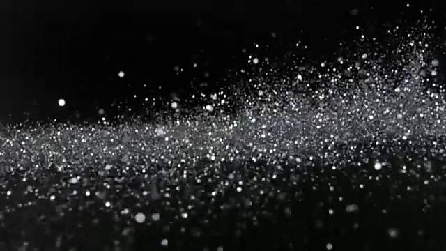 爆炸银粉在空气中反射光5次视频素材
