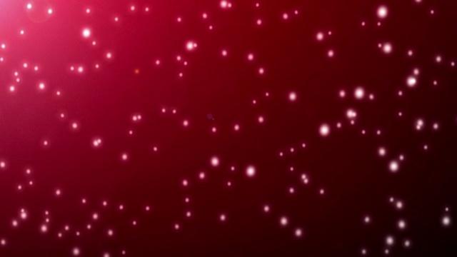 无缝循环的圣诞红色背景与白色的散景雪花飘落的圣诞节日视频素材