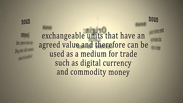 定义:货币视频素材