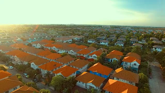 鸟瞰图的家乡在泰国曼谷视频下载