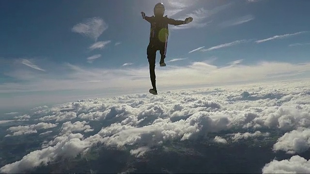 在挪威跳伞视频素材