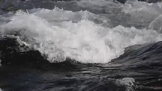 春天河水的流动视频素材