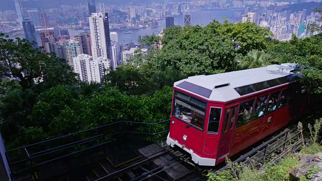 香港。山顶电车4 k视频素材