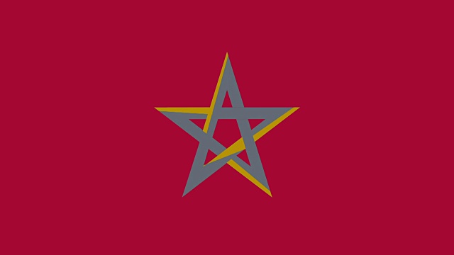 摩洛哥动画国旗视频下载