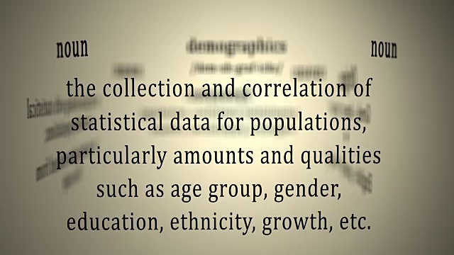 定义:人口统计视频下载