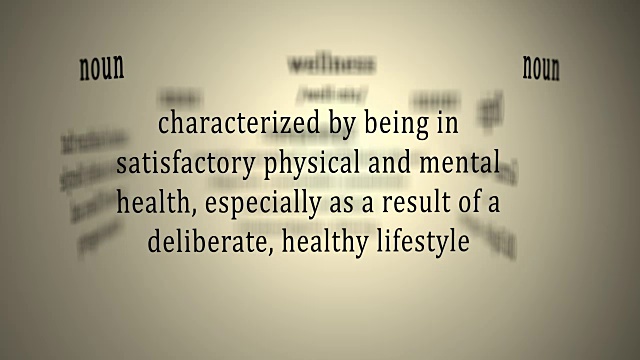 定义:健康视频素材