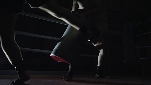 跆拳道搭档踢腿训练视频下载