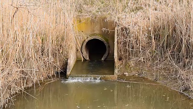 水渠之间的通道，灌溉系统的稻田视频下载