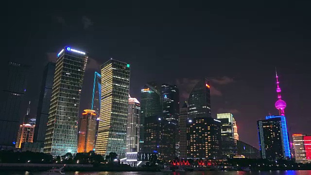 上海陆家嘴金融天际线，中国。视频素材
