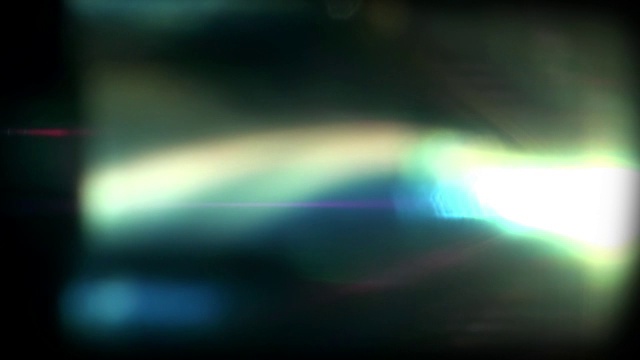 真实光漏和博凯-环27 -蓝绿-缓慢视频素材