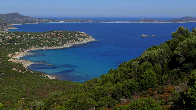 自然景观海滩地中海撒丁岛，意大利，意大利视频下载