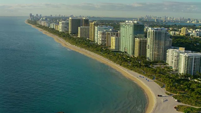 迈阿密海滩鸟瞰图视频素材