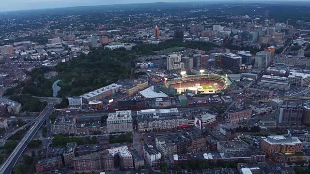 马萨诸塞州波士顿的鸟瞰图视频素材