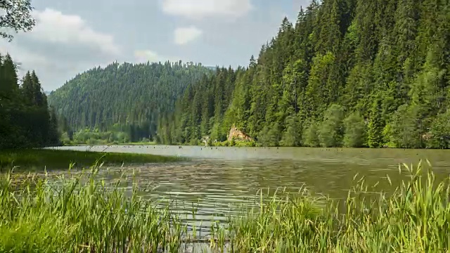 红湖罗马尼亚视频素材