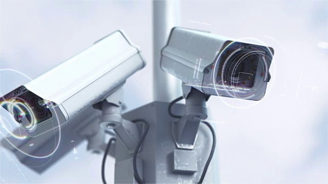 未来的安全摄像头不会用4K扫描街道视频素材