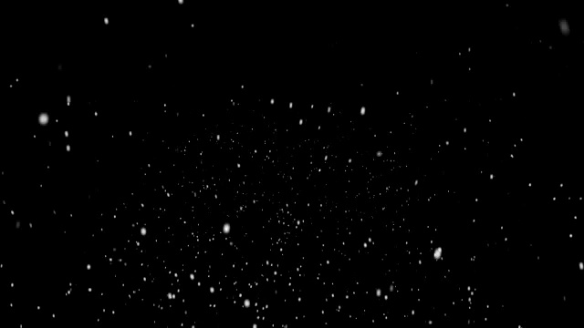 圣诞黑色的背景，雪花从顶上飘落，圣诞喜庆视频素材