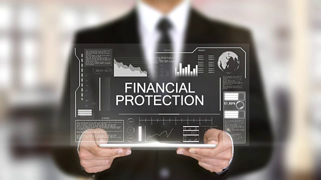 金融保护，全息未来界面，增强虚拟现实视频下载