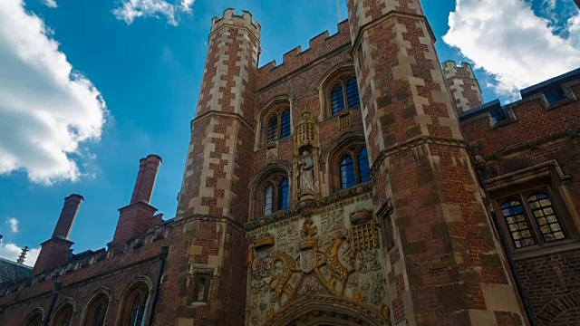 英国剑桥大学三一学院视频素材
