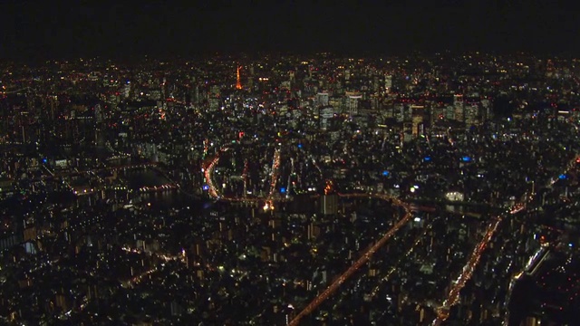 东京的夜景视频素材
