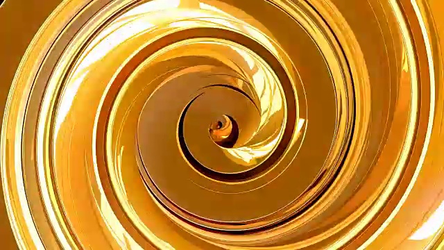 豪华黄金螺旋视频素材