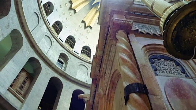 耶路撒冷耶稣空墓的圆顶视频素材