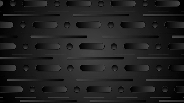 抽象黑色最小几何动画视频视频素材