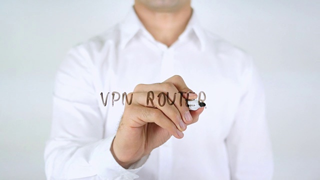 VPN路由器，在玻璃上写字的人视频下载