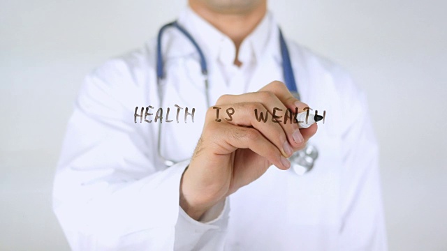 健康是财富，医生写在玻璃上视频下载