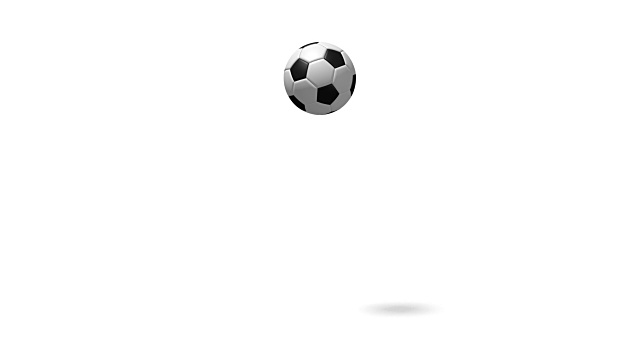 3D跳跃足球/足球-动画视频素材