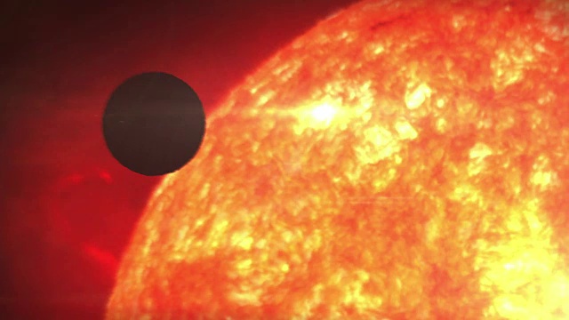 水星绕太阳运行。视频下载