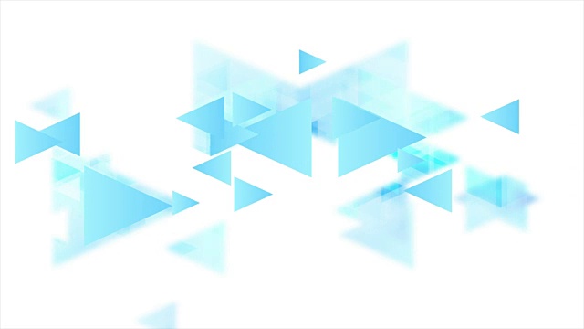 用蓝色三角形制作的小视频动画视频素材