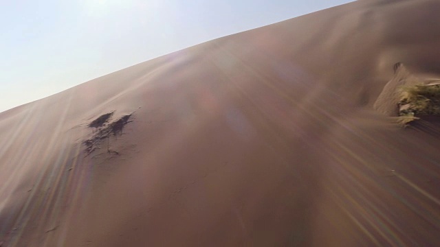 巨大的纳米比亚沙丘。鸟瞰图视频下载