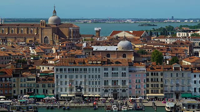 意大利威尼斯古建筑全景，旅游景点视频素材