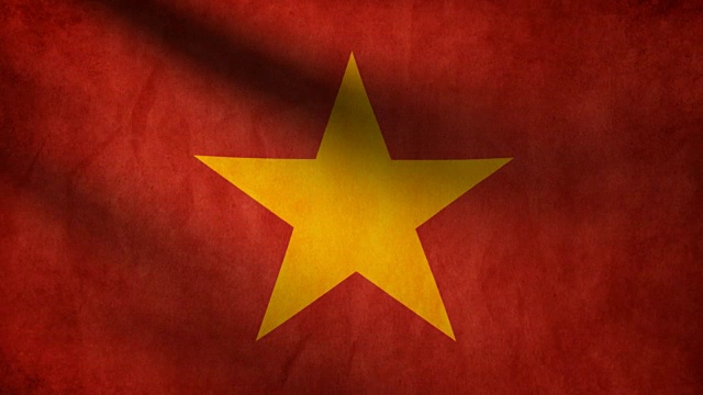 越南国旗。视频素材