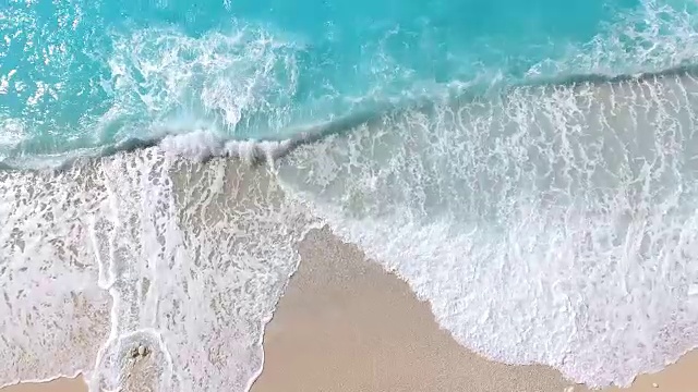 天堂海滩航拍viev视频素材