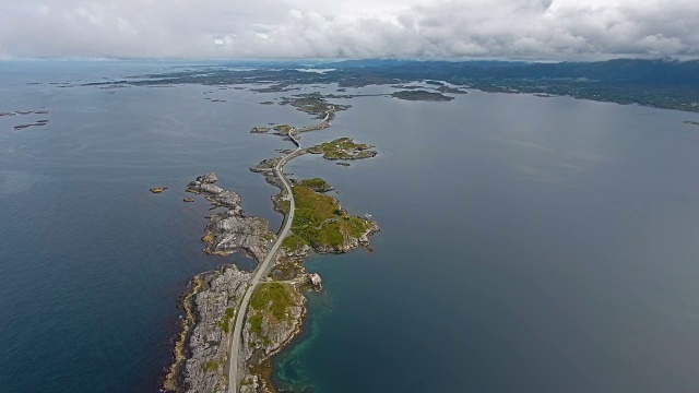挪威的大西洋公路视频素材