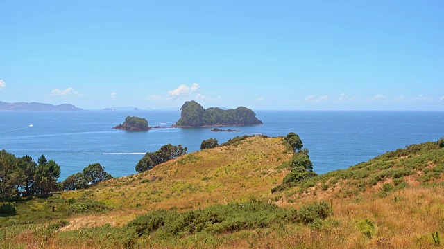 特旺格努伊-阿-黑(大教堂湾)海洋保护区，位于新西兰北岛科罗曼德尔半岛。视频下载