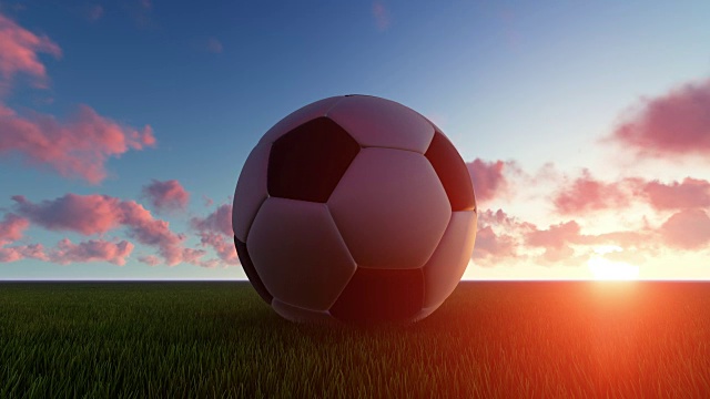 《日落足球》视频素材