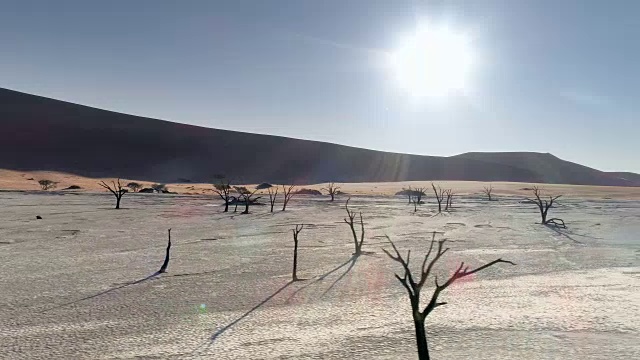 索苏斯瓦莱的死谷鸟瞰图视频素材