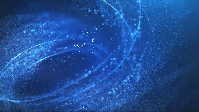 4k高细节粒子流-循环(蓝色)视频素材