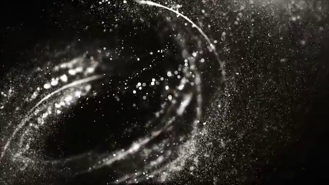4k高细节粒子流-循环(银色和黑色)视频素材