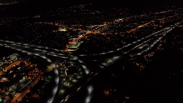 高速公路鸟瞰图视频素材
