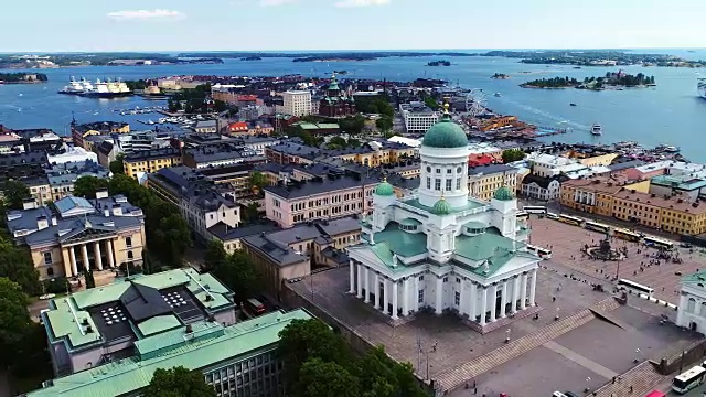 芬兰赫尔辛基空中视频下载