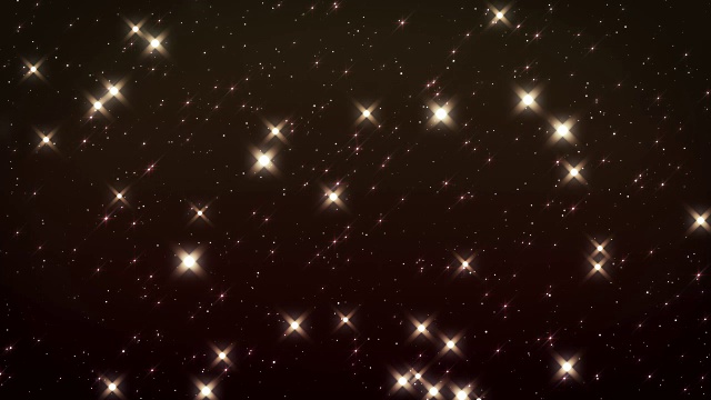 天上的星星。循环动画。美丽的夜晚，闪烁的光芒。HD 1080。视频素材