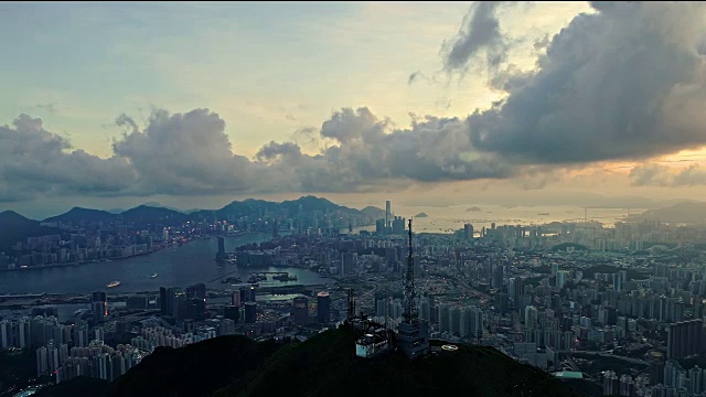 “香港日出”无人机拍摄视频下载
