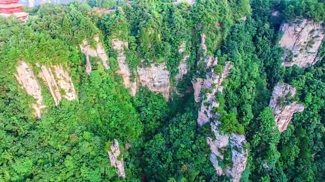 飞越中国张家界国家森林公园视频素材