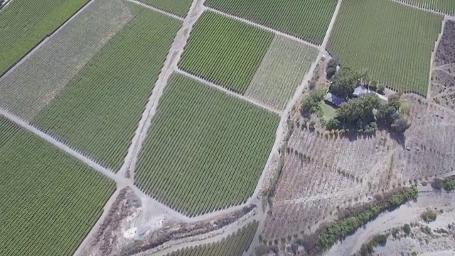鸟瞰图农业山谷在南非视频下载